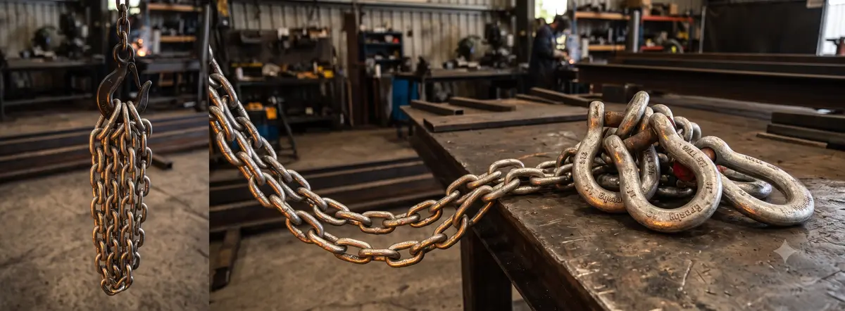 Heavy-duty lifting chain