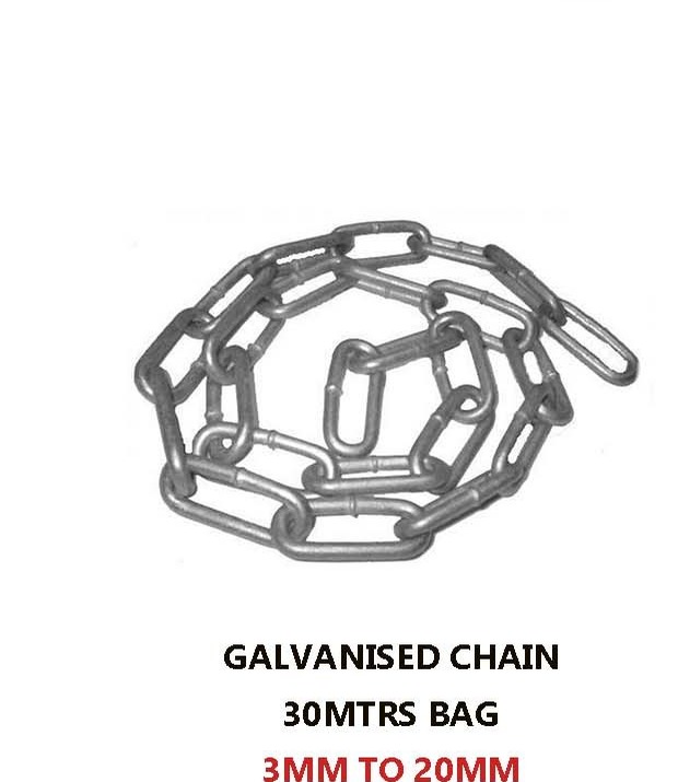 Galvanised Chain (30m Bag)