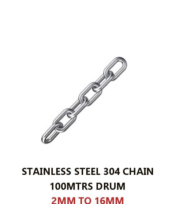 Stainless Steel 304 Chain (100m Drum)
