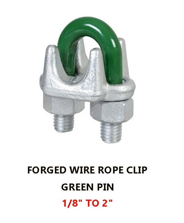 Forged Wire Rope Clip (Green Pin)