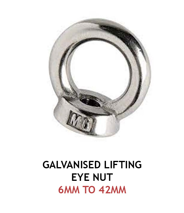 Galvanised Lifting Eye Nut