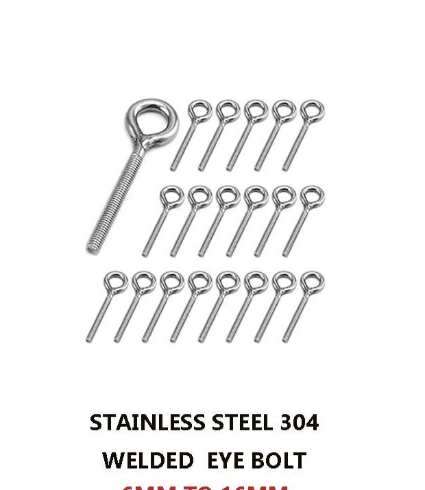 Stainless Steel 304 Welded Eye Bolt