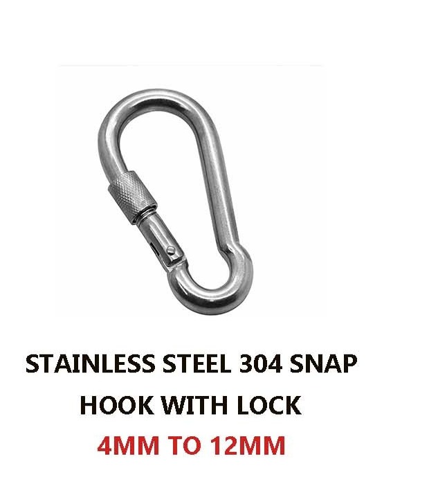 Stainless Steel 304 Snap Hook with Lock