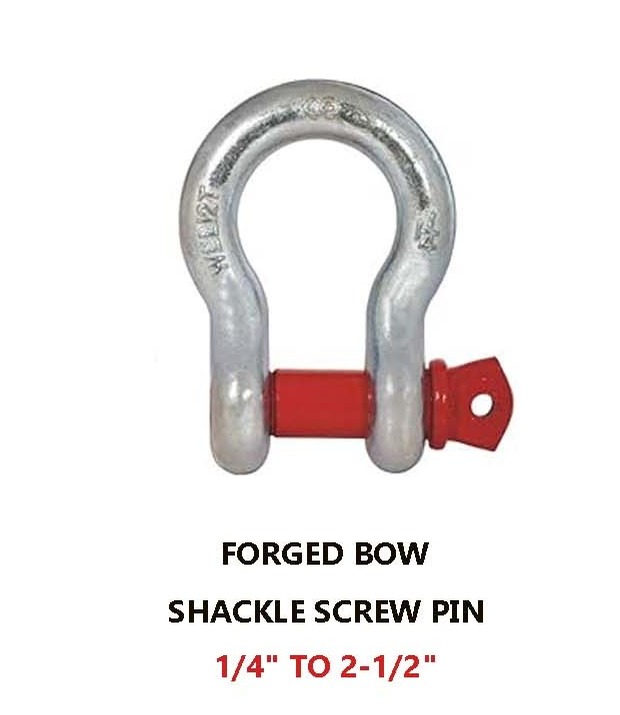 Forged Bow-Shackle Screw Pin Type