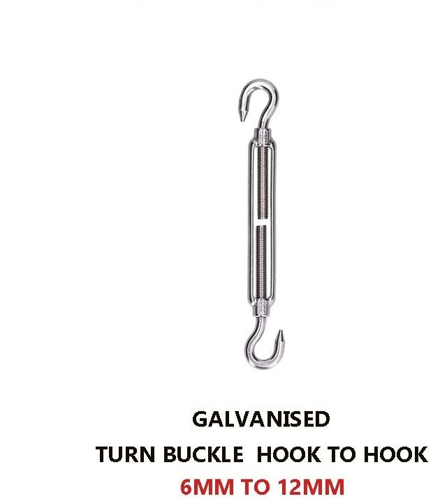 Galvanised Turnbuckle (Hook to Hook)