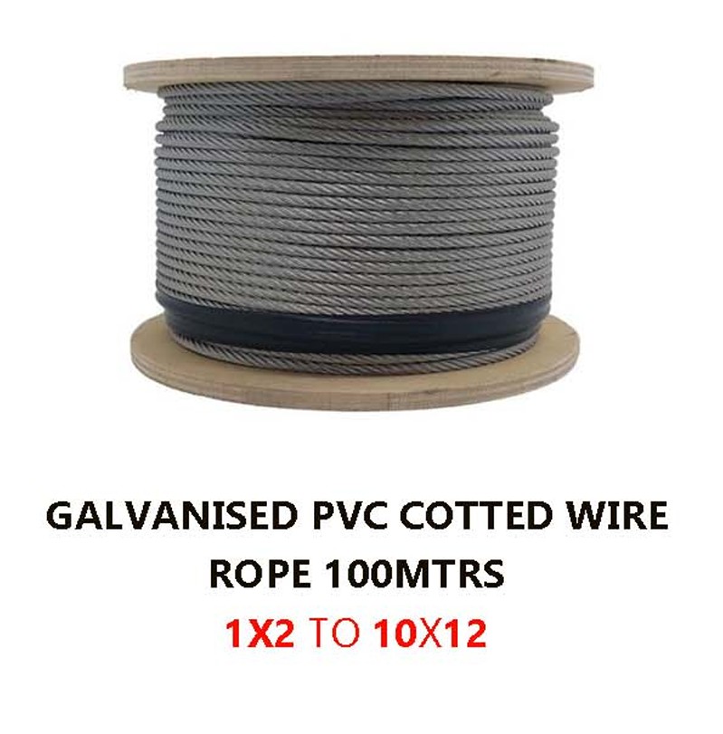 Galvanised PVC Coated Wire Rope